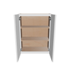 Modernform Cabinet White Shaker 24" W X 30" H X 12" D Double Door Wall Cabinet