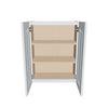 J&K White Shaker S8 Double Door Wall Cabinet - 24" W x 30" H