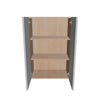 Modernform Cabinet Matte White 24" W X 36" H X 12" D Double Door Wall Cabinet