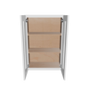 Modernform Cabinet White Shaker 24" W X 36" H X 12" D Double Glass Door Wall Cabinet