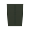 Modernform Cabinet Slim Sage Green 24" W X 36" H X 12" D Double Door Wall Cabinet