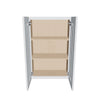 J&K White Shaker S8 Double Door Wall Cabinet - 24" W x 36" H