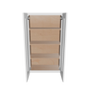Modernform Cabinet White Shaker 24" W X 42" H X 12" D Double Glass Door Wall Cabinet