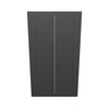 Modernform Cabinet Onyx Black Shaker 24" W X 42" H X 12" D Double Door Wall Cabinet