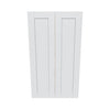 J&K White Shaker S8 Double Door Wall Cabinet - 24" W x 42" H
