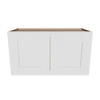 Modernform Cabinet White Shaker 27" W X 15" H X 12" D Double Door Wall Cabinet