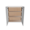 Modernform Cabinet White Shaker 27" W X 30" H X 12" D Double Door Wall Cabinet