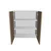 Modernform Cabinet Walnut 27" W X 30" H X 12" D Double Door Wall Cabinet