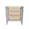 J&K White Shaker S8 Double Door Wall Cabinet - 27" W x 30" H