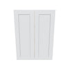 J&K White Shaker S8 Double Door Wall Cabinet - 27" W x 36" H