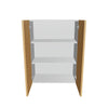 Modernform Cabinet Natural Oak 27" W X 36" H X 12" D Double Door Wall Cabinet