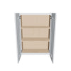 J&K White Shaker S8 Double Door Wall Cabinet - 27" W x 36" H