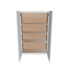 Modernform Cabinet White Shaker 27" W X 42" H X 12" D Double Door Wall Cabinet