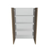 Modernform Cabinet Walnut 27" W X 42" H X 12" D Double Door Wall Cabinet