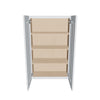 J&K White Shaker S8 Double Door Wall Cabinet - 27" W x 42" H