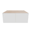 Modernform Cabinet Gloss White 30" W X 12" H X 24" D Double Door Wall Cabinet