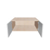 Modernform Cabinet Gloss White 30" W X 12" H X 24" D Double Door Wall Cabinet