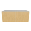 Modernform Cabinet Natural Oak 30" W X 12" H X 12" D Double Door Wall Cabinet