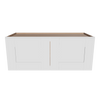Modernform Cabinet White Shaker 30" W X 12" H X 12" D Double Door Wall Cabinet
