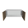 Modernform Cabinet Walnut 30" W X 12" H X 12" D Double Door Wall Cabinet