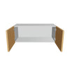 Modernform Cabinet Natural Oak 30" W X 12" H X 12" D Double Door Wall Cabinet