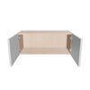 Modernform Cabinet Gloss White 30" W X 12" H X 12" D Double Door Wall Cabinet