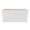 Modernform Cabinet Gloss White 30" W X 15" H X 12" D Double Door Wall Cabinet