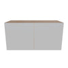 Modernform Cabinet Matte White 30" W X 15" H X 12" D Double Door Wall Cabinet