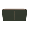 Modernform Cabinet Slim Sage Green 30" W X 15" H X 12" D Double Door Wall Cabinet