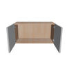 Modernform Cabinet Matte White 30" W X 15" H X 12" D Double Door Wall Cabinet