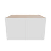 Modernform Cabinet Gloss White 30" W X 18" H X 24" D Double Door Wall Cabinet
