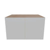 Modernform Cabinet Matte White 30" W X 18" H X 24" D Double Door Wall Cabinet