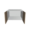 Modernform Cabinet Walnut 30" W X 18" H X 24" D Double Door Wall Cabinet