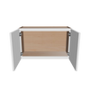 Modernform Cabinet White Shaker 30" W X 18" H X 12" D Double Door Wall Cabinet