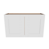 Modernform Cabinet White Shaker 30" W X 18" H X 12" D Double Door Wall Cabinet