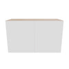 Modernform Cabinet Gloss White 30" W X 18" H X 12" D Double Door Wall Cabinet