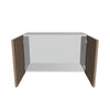 Modernform Cabinet Walnut 30" W X 18" H X 12" D Double Door Wall Cabinet