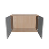 Modernform Cabinet Matte White 30" W X 18" H X 12" D Double Door Wall Cabinet