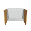 Modernform Cabinet Natural Oak 30" W X 21" H X 12" D Double Door Wall Cabinet