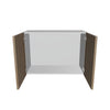 Modernform Cabinet Walnut 30" W X 21" H X 12" D Double Door Wall Cabinet