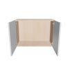 Modernform Cabinet Gloss White 30" W X 21" H X 12" D Double Door Wall Cabinet