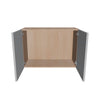 Modernform Cabinet Matte White 30" W X 21" H X 12" D Double Door Wall Cabinet