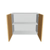 Modernform Cabinet Natural Oak 30" W X 24" H X 12" D Double Door Wall Cabinet