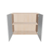Modernform Cabinet Gloss White 30" W X 24" H X 12" D Double Door Wall Cabinet