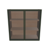 Modernform Cabinet Slim Sage Green 30" W X 30" H X 12" D Double Glass Door Wall Cabinet