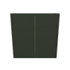 Modernform Cabinet Slim Sage Green 30" W X 30" H X 12" D Double Door Wall Cabinet