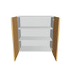 Modernform Cabinet Natural Oak 30" W X 30" H X 12" D Double Door Wall Cabinet