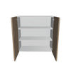 Modernform Cabinet Walnut 30" W X 30" H X 12" D Double Door Wall Cabinet