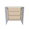 J&K White Shaker S8 Double Door Wall Cabinet - 30" W x 36" H