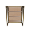 Modernform Cabinet Natural Shaker 30" W X 36" H X 12" D Double Glass Door Wall Cabinet